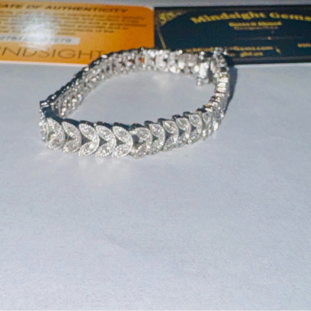 1cttw Real Diamond Bracelet, Natural Earth mined diamond bracelet for women, HOT - Picture 8 of 10